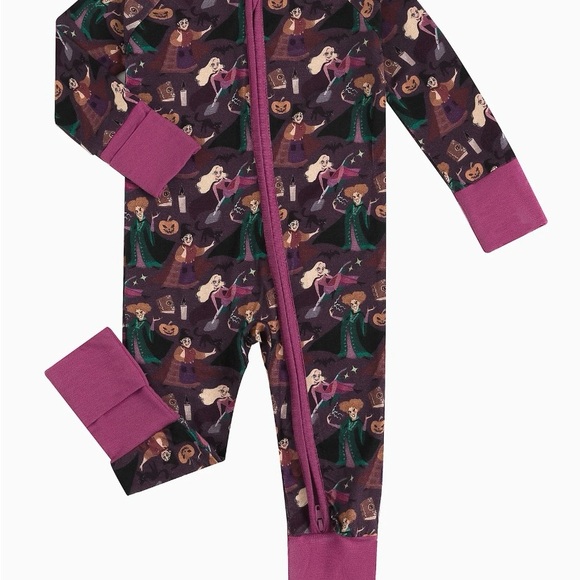 2pk Hocus Pocus Bamboo Convertible Footie PJs - Picture 5 of 8